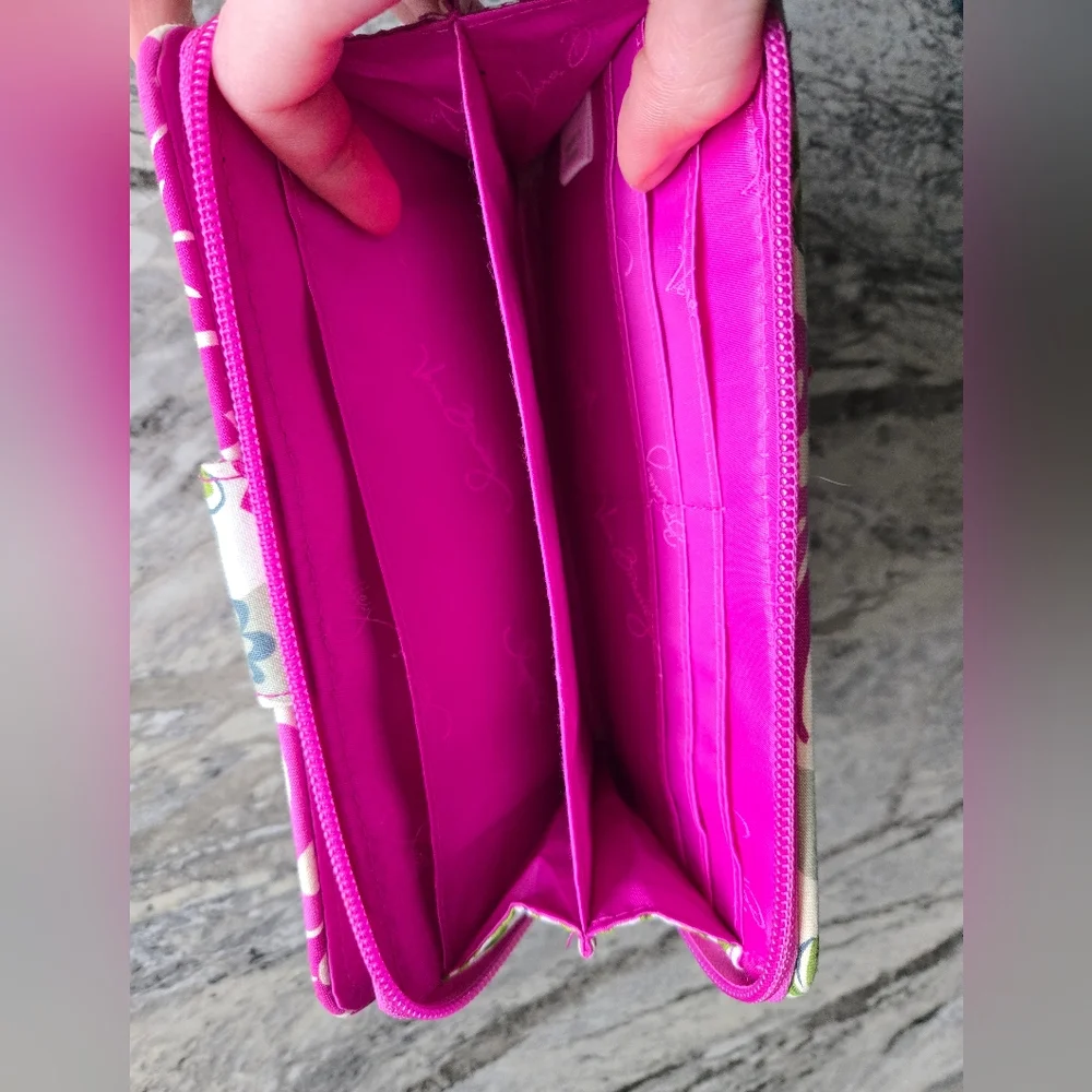 Vera Bradley Turn-lock Wallet In Retired Julep Tulip Print - Picture 6 of 10